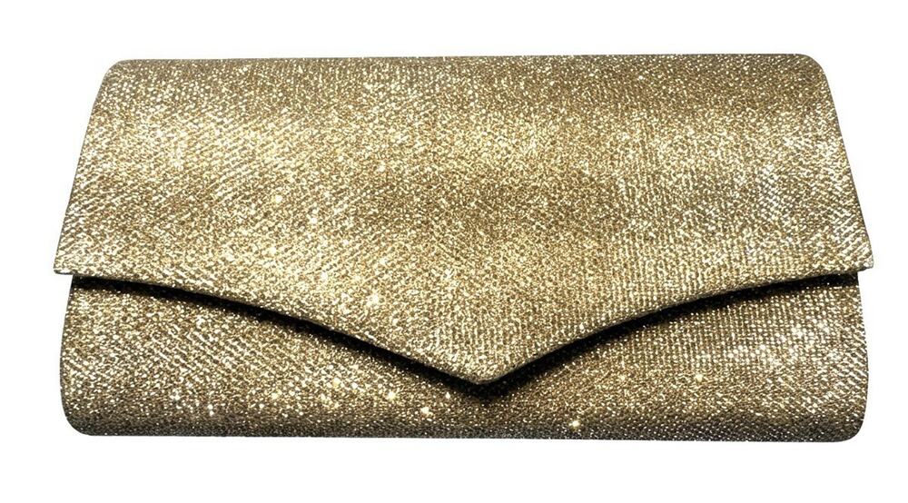 Four Seasons New York Gold Metallic Evening Clutch